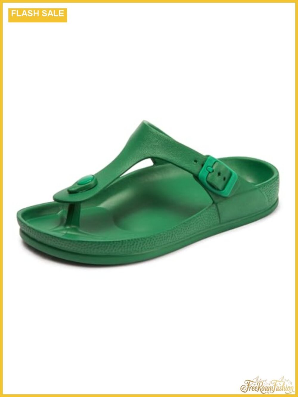 Adjustable Flip Flops with Arch Support EVA Slip-On Sandals